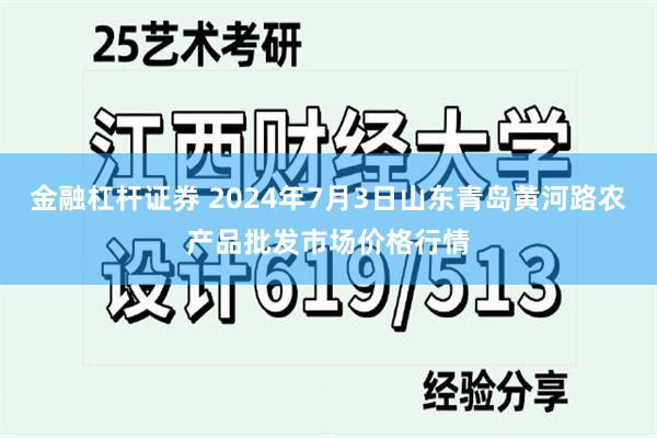 金融杠杆证券 2024年7月3日山东青岛黄河路农产品批发市场价格行情