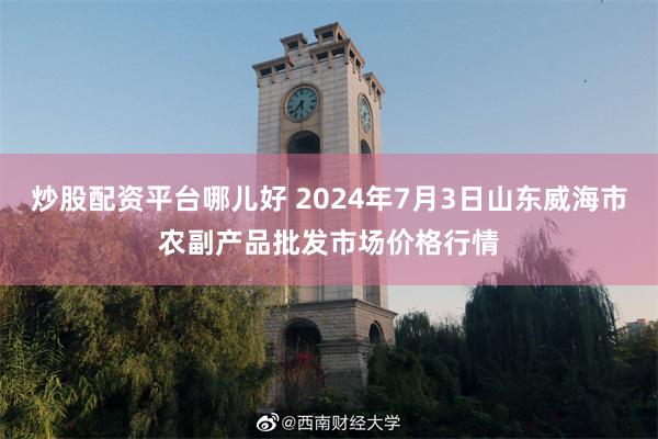 炒股配资平台哪儿好 2024年7月3日山东威海市农副产品批发市场价格行情