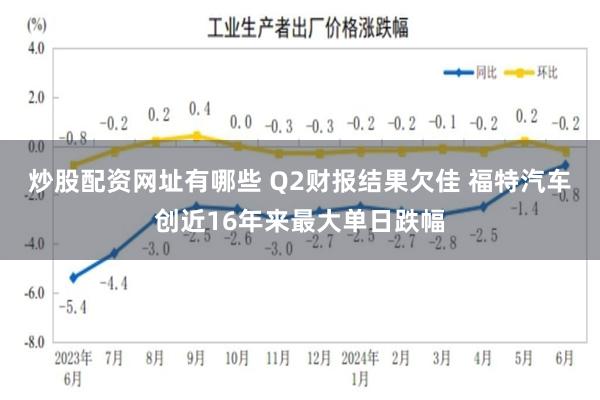 炒股配资网址有哪些 Q2财报结果欠佳 福特汽车创近16年来最大单日跌幅