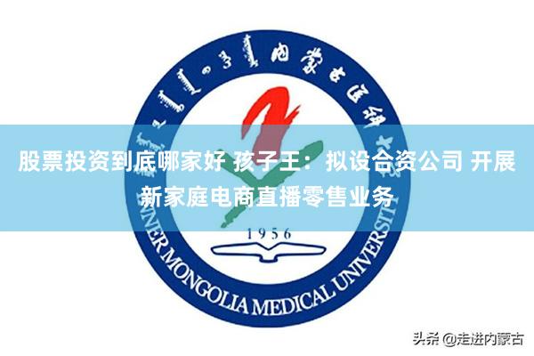 股票投资到底哪家好 孩子王：拟设合资公司 开展新家庭电商直播零售业务