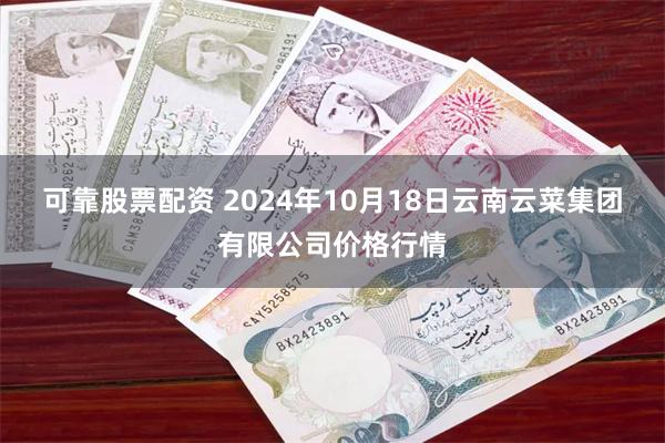 可靠股票配资 2024年10月18日云南云菜集团有限公司价格行情